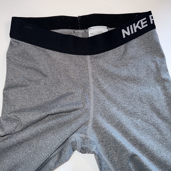 Nike pro warm tights grey black running color block mesh back compression S - Picture 7 of 13